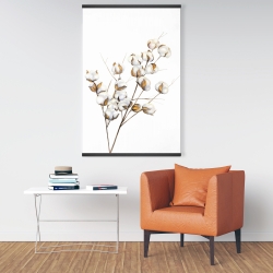 Magnétique 28 x 42 - Une branche de fleurs de coton