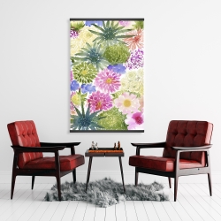 Magnétique 28 x 42 - Ensemble de fleurs exotiques