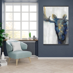 Magnetic 28 x 42 - Blue moose