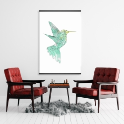 Magnetic 28 x 42 - Geometric hummingbird