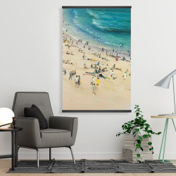 Magnetic 28 x 42 - Summer crowd at the beach