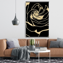 Magnetic 28 x 42 - Silhouette of a rose