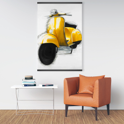 Magnétique 28 x 42 - Scooter jaune italien