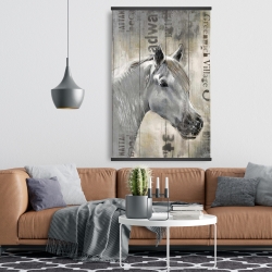 Magnetic 28 x 42 - Rustic white horse