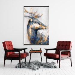 Magnétique 28 x 42 - Cerf doré