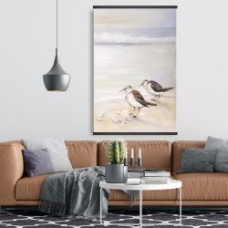 Magnetic 28 x 42 - Two sandpipers on the beach