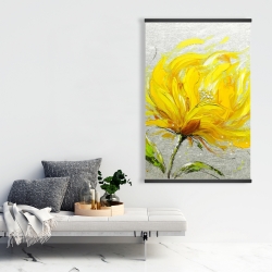 Magnétique 28 x 42 - Fleur jaune touffue