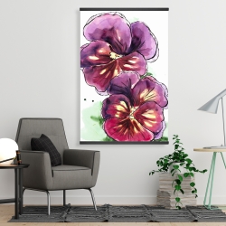 Magnétique 28 x 42 - Deux orchidées en fleuraison