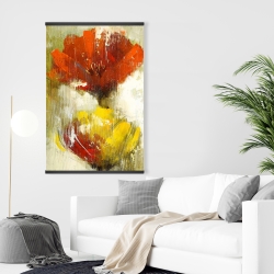 Magnétique 28 x 42 - Fleurs jaunes et oranges