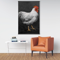 Magnetic 28 x 42 - Grey rooster 2