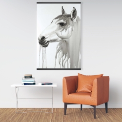 Magnetic 28 x 42 - Beautiful white horse