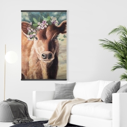 Magnetic 28 x 42 - Cute jersey cow