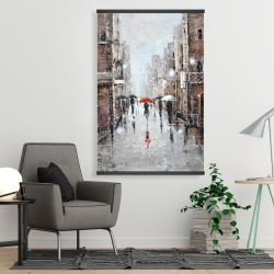 Magnétique 28 x 42 - Pluie en ville