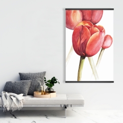 Magnetic 28 x 42 - Blossoming tulips closeup