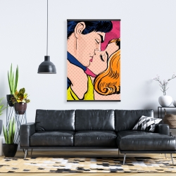 Magnetic 28 x 42 - Pop art style couple