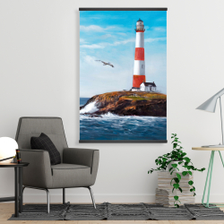 Magnetic 28 x 42 - Lighthouse at the edge of the sea