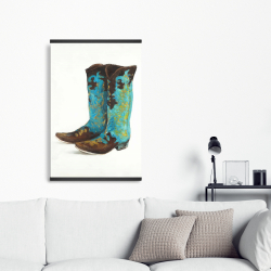 Magnetic 20 x 30 - Blue cowboy boots