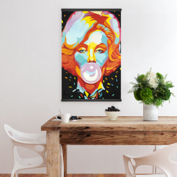 Magnetic 20 x 30 - Colorful marilyne monroe bubblegum