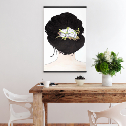 Magnétique 20 x 30 - Fleurs dans les cheveux brun