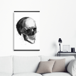 Magnetic 20 x 30 - Black and white skull