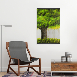 Magnétique 20 x 30 - Gros arbre vert