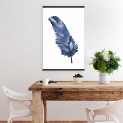 Magnétique 20 x 30 - Plume bleue