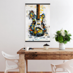 Magnétique 20 x 30 - Guitare colorée abstraite