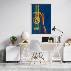 Magnétique 20 x 30 - Guitare bleue abstraite et moderne