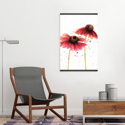 Magnétique 20 x 30 - Deux marguerites roses