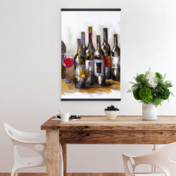 Magnétique 20 x 30 - Bouteilles de vin rouge