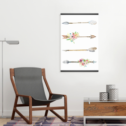 Magnétique 20 x 30 - Arrows and flowers