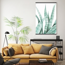 Magnétique 20 x 30 - Plante désertique rayée à l'aquarelle