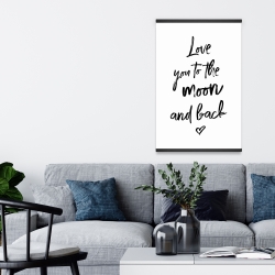 Magnétique 20 x 30 - Love you to the moon and back