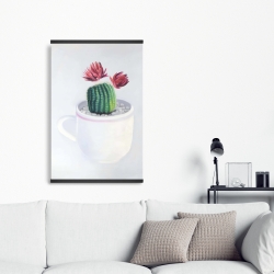 Magnétique 20 x 30 - Mini cactus dans une tasse