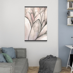 Magnétique 20 x 30 - Fleur rose blush