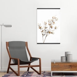 Magnétique 20 x 30 - Une branche de fleurs de coton