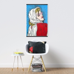 Magnétique 20 x 30 - Femme pop art