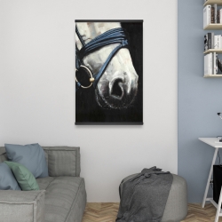 Magnétique 20 x 30 - Cheval avec harnais d'attelage