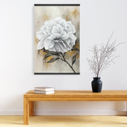 Magnétique 20 x 30 - Pivoine blanche