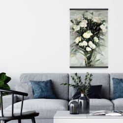 Magnétique 20 x 30 - Bouquet blanc de lisianthus