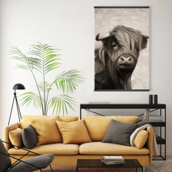 Magnetic 20 x 30 - Highland cattle sepia