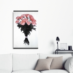 Magnetic 20 x 30 - Bouquet of coral roses