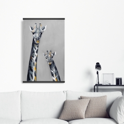 Magnetic 20 x 30 - Steel blue giraffe