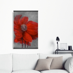 Magnetic 20 x 30 - Red flower in the wind