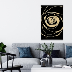 Magnétique 20 x 30 - Rose noire