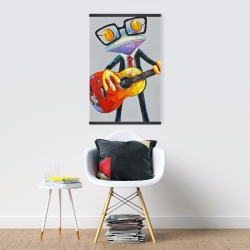 Magnetic 20 x 30 - Funny frog playing guitar