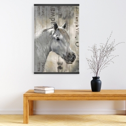 Magnetic 20 x 30 - Rustic white horse