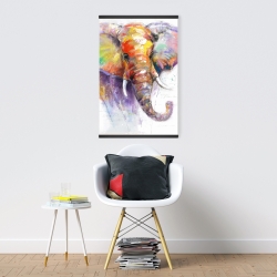 Magnétique 20 x 30 - Magnifique éléphant coloré