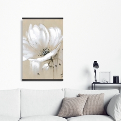 Magnétique 20 x 30 - Fleur sauvage blanche et abstraite