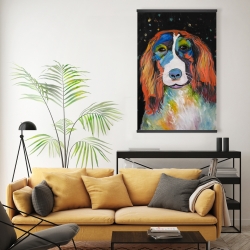 Magnétique 20 x 30 - Chien coloré